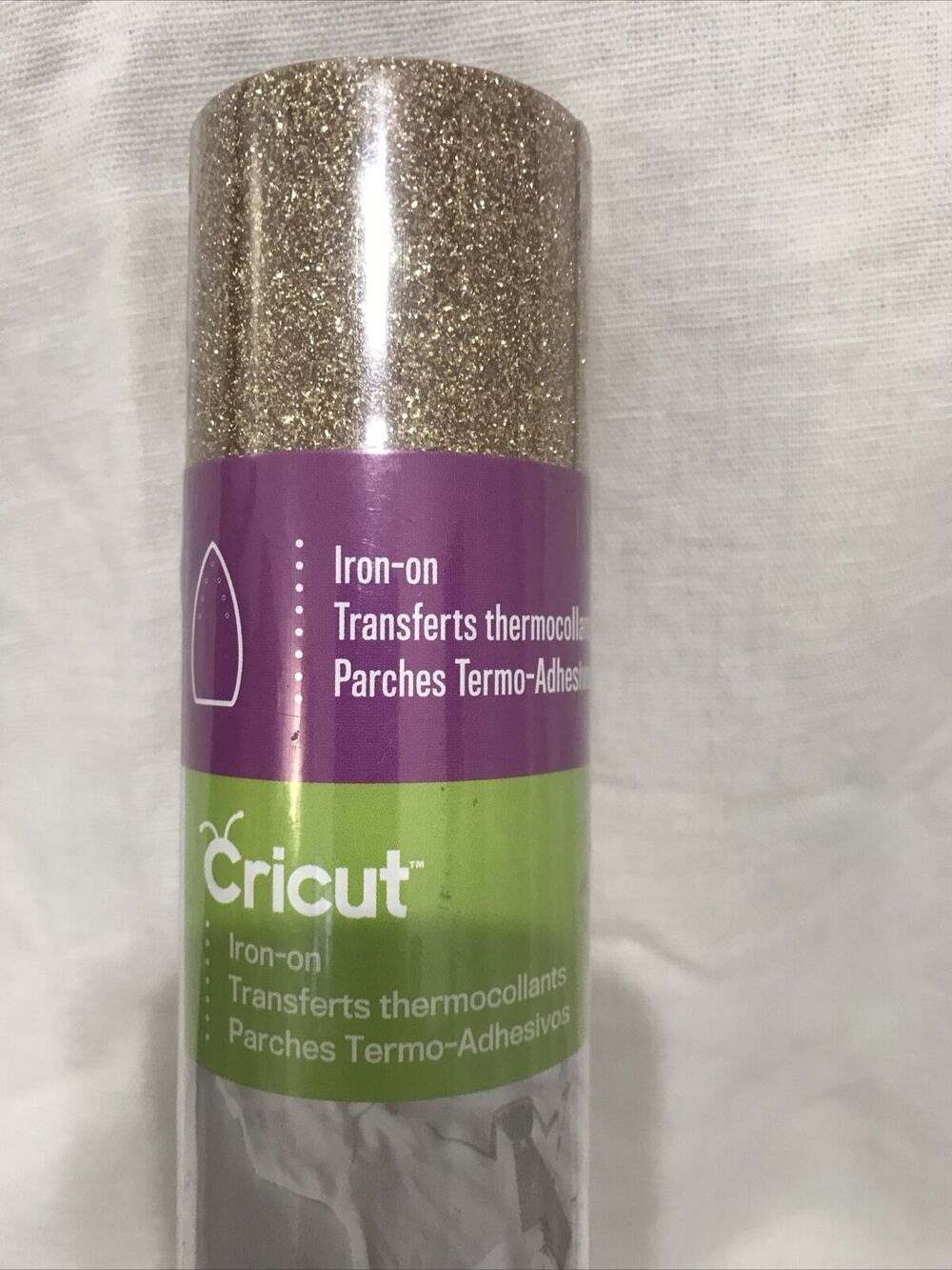 Cricut Glitter Vinyl Iron-On 12"X19" Roll - Gold